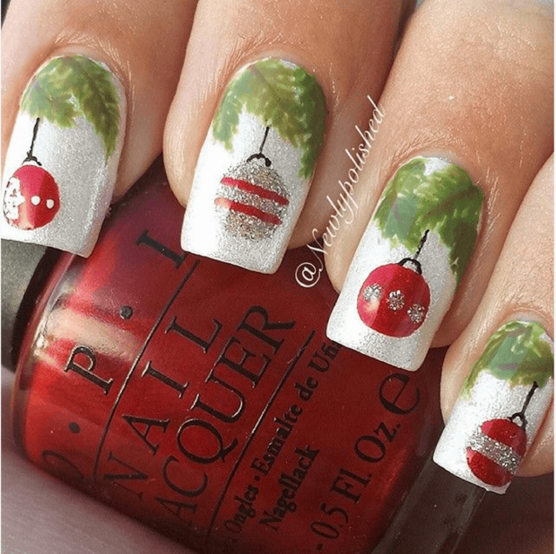 13 Gorgeous Winter Nail Designs to Brighten Up the Season (Part 1) - winter nail design, winter Nail Art Ideas, winter nail art, Winter Nail