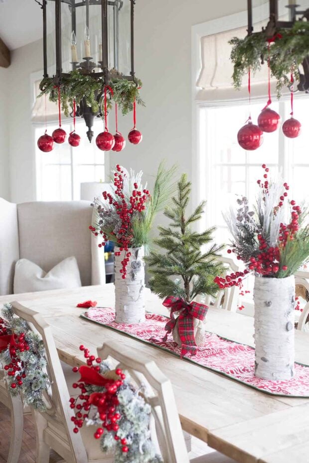 24 Christmas Decoration Ideas In All Shades Of Red - Rustic Christmas Decoration Ideas, red Christmas Decoration Ideas, DIY Christmas Decoration Ideas, christmas decoration ideas