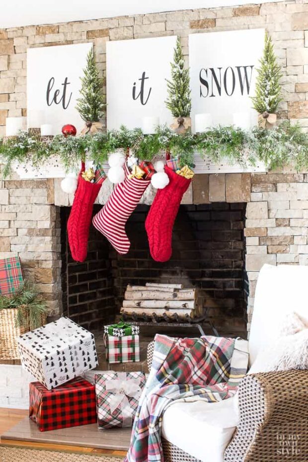 24 Christmas Decoration Ideas In All Shades Of Red - Rustic Christmas Decoration Ideas, red Christmas Decoration Ideas, DIY Christmas Decoration Ideas, christmas decoration ideas