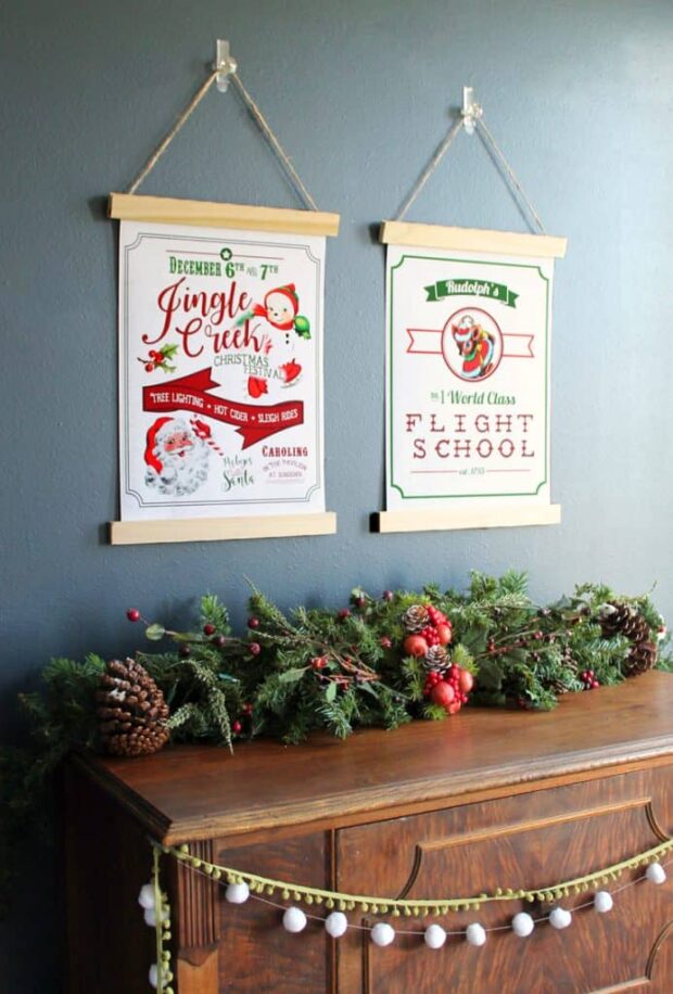 DIY Festive Christmas Wall Decor Ideas that will Instantly Get You into the Holiday Spirit - Diy Christmas, Christmas Wall Decor Ideas, Christmas Wall Decor