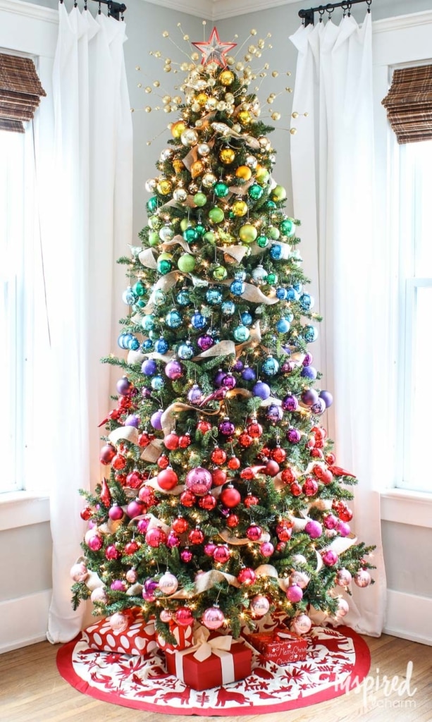 13 Unique Christmas Tree Ideas for The Best Holiday Celebration - unique christmas tree, Christmas Tree Ideas, Christmas Tree Decorating Ideas, Christmas tree