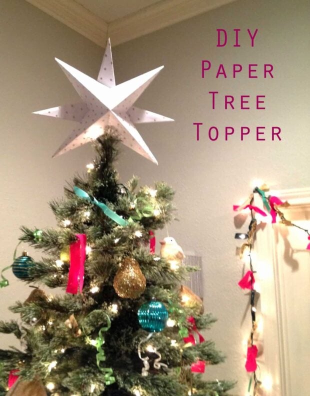 13 Spectacular DIY Christmas Tree Toppers You Can Make Yourself! - DIY Christmas Tree Toppers, DIY Christmas Tree Topper, Diy Christmas tree, DIY Christmas Table Decorations