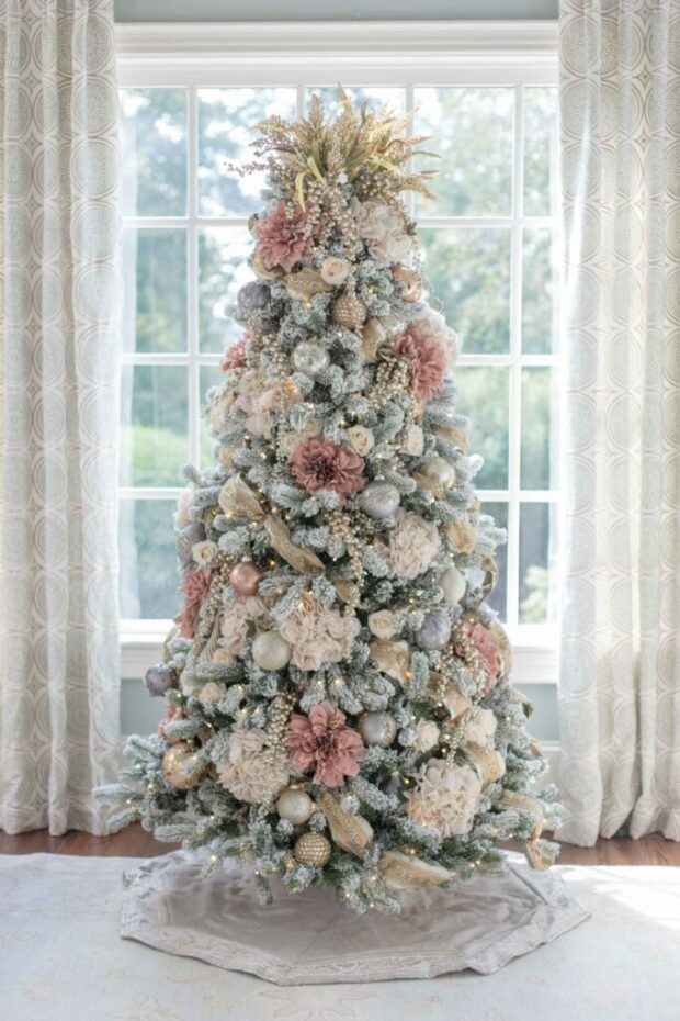 13 Unique Christmas Tree Ideas for The Best Holiday Celebration - unique christmas tree, Christmas Tree Ideas, Christmas Tree Decorating Ideas, Christmas tree