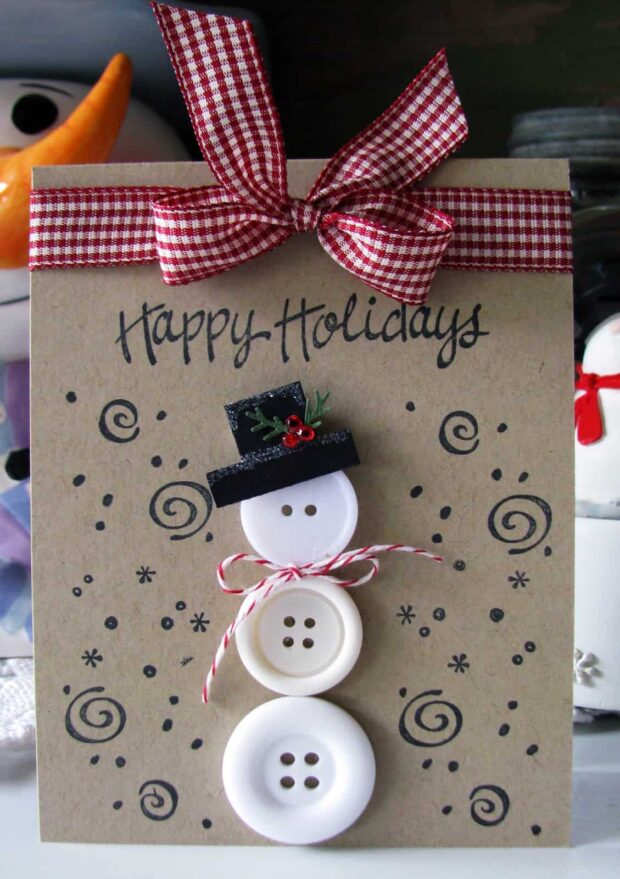 14 Best Handmade DIY Christmas Card - diy christmas cards, DIY Christmas Card Ideas, DIY Christmas Card