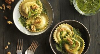 Mozzarella, Basil & Walnut Ravioli