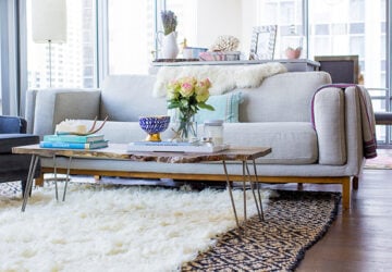 3 Ways To Get Your Home On The Area Rug Trend - shag rug, rug, round, Living room, layering, interior, home, geometric, decor, carpet, area rug