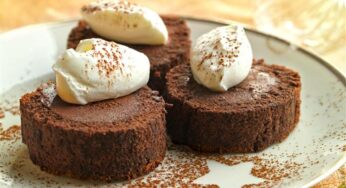Christmas Log With Whipped Cream
