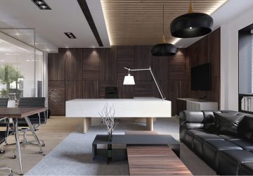 How To Design A Modern Office - partition, natural lighting, modern office, glass, design