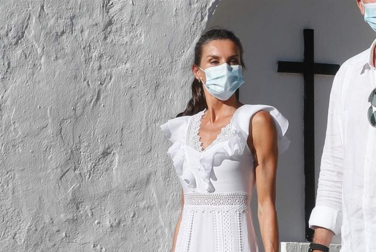 The White Dress That Queen Letizia Wore On Ibiza Set Trends For Upcoming Dress Styles - women style, women fashion, white dress, style motivation, style, lace panels, fashion style, fashion, cotton white dress