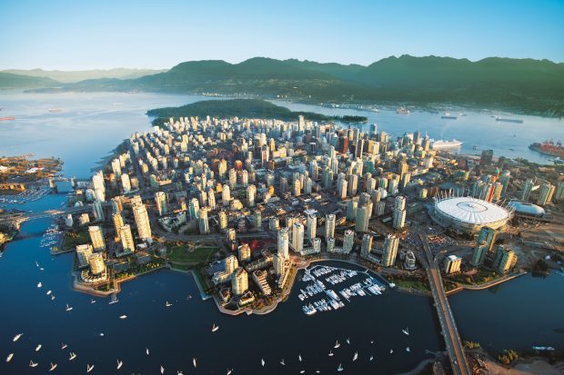 Vancouver Skyline with BC Place Stadium