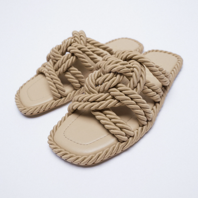 tan rope sandals