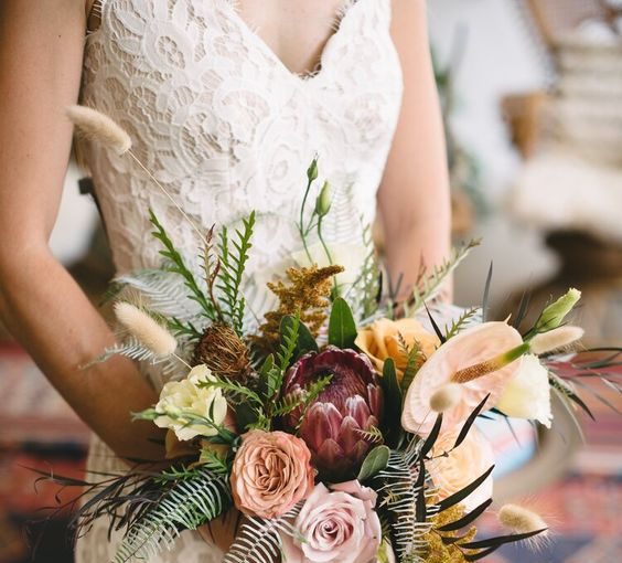 The Subliminal Bohemian Bridal Bouquet That Is The Ultimate Inspiration For Weddings 2021 - wedding vibes, Wedding Bouquet, style motivation, style, fashion style, fashion, bohemian wedding bouquet, bohemian wedding