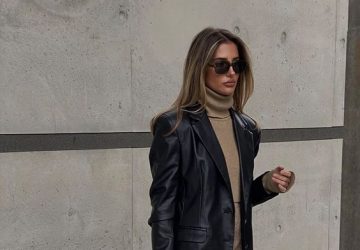 The Black Leather Blazer That Is A Must - style motivation, style, fashion style, fashion, blazers, black leather blazer, black blazer