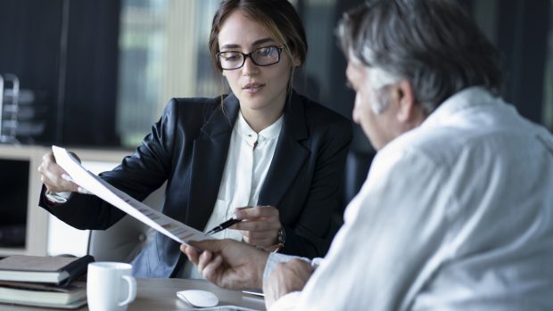 Business people discussion advisor concept Business people discussion advisor concept