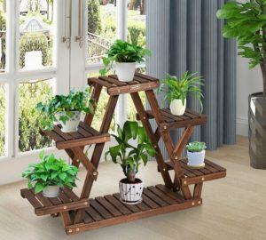 A Flower Shelf Made Just For You - wood, stand, shelf, plant, Flower