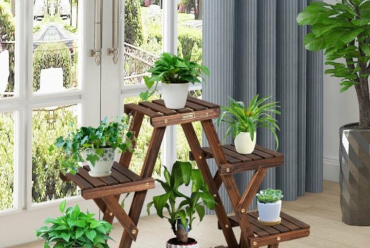 A Flower Shelf Made Just For You A Flower Shelf Made Just For You - wood, stand, shelf, plant, Flower