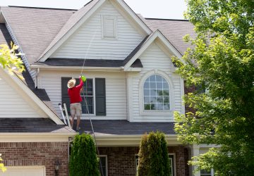 6 Signs Your Home Needs Intensive Exterior Cleaning - unkempt roof, patio, maintenace, filthy deck, exterior looks dirty, exterior, clogged gutters, cleaning, bugs and insects