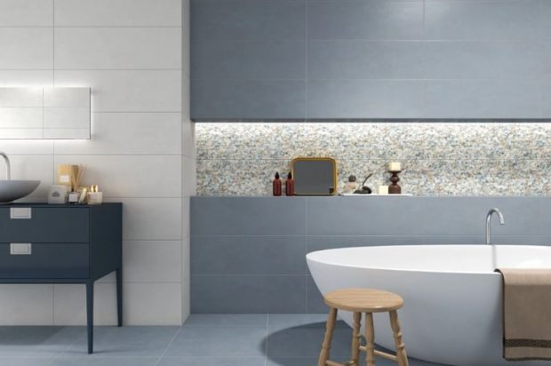 Play Grey With Home Decor to Accentuate Grey Subway Tile Backsplash - tiles, interior design, home design, bathroom, Backsplash