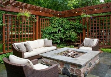 How to Enjoy More Privacy in Your Backyard - shed, private, outdoors, neighbors, moving, lattice, fountain, climbing plants