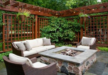 How to Enjoy More Privacy in Your Backyard - shed, private, outdoors, neighbors, moving, lattice, fountain, climbing plants