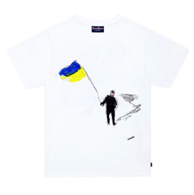 Jack Carlson and Rowing Blazers Collaborate with Artist Richard Haines on a T-Shirt to Help Ukraine - t-shirt, help, fundraising