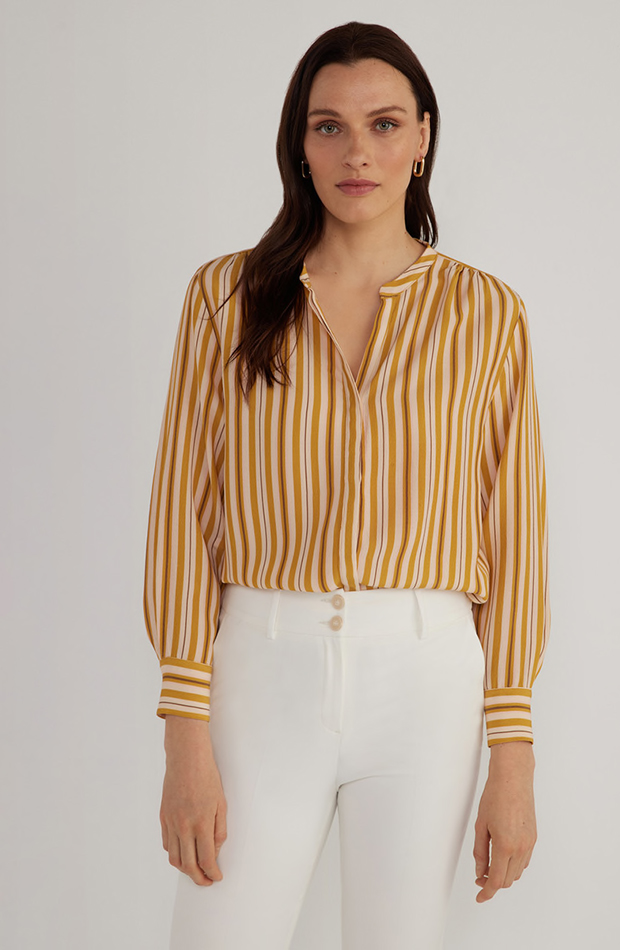 Stripes are now vertical and here’s how to wear them