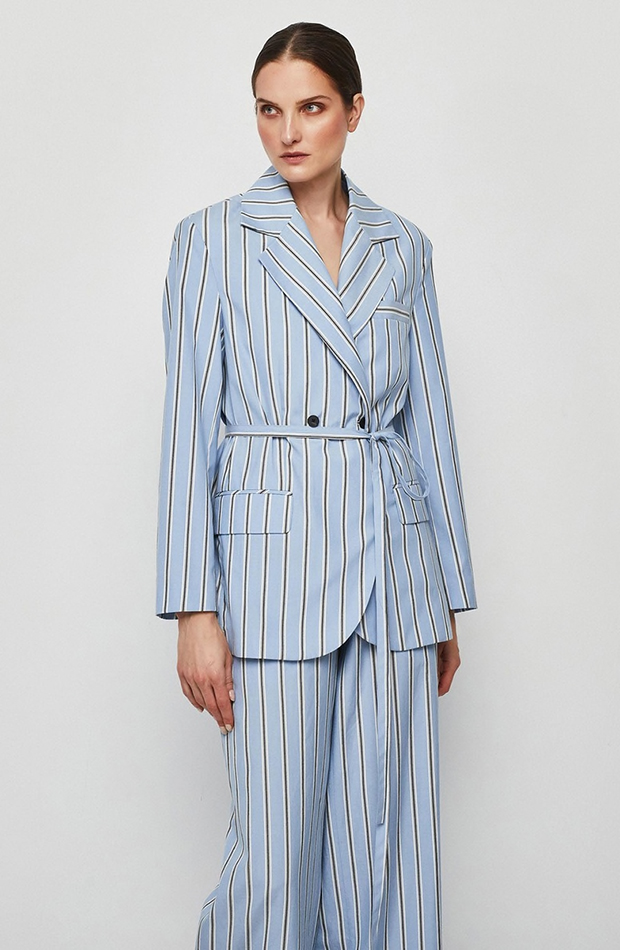 Stripes are now vertical and here’s how to wear them