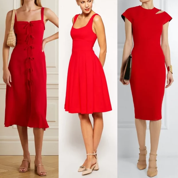 What Shoes to Wear With a Red Dress? - women, Shoes, red dress, fashion, Dress