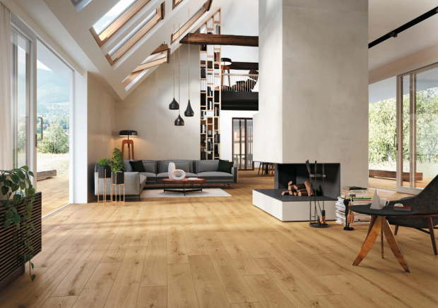 Wood-look Porcelain Tiles Flooring Ideas