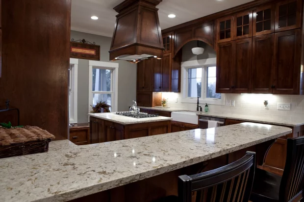 Seven Dark Brown Quartz Countertop Ideas