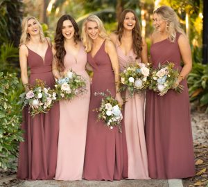 Bridesmaid Dress Trends for 2022 - mix and match, Lace, Jumpsuits, fashion, Dresses, cottagecore, bridesmaids