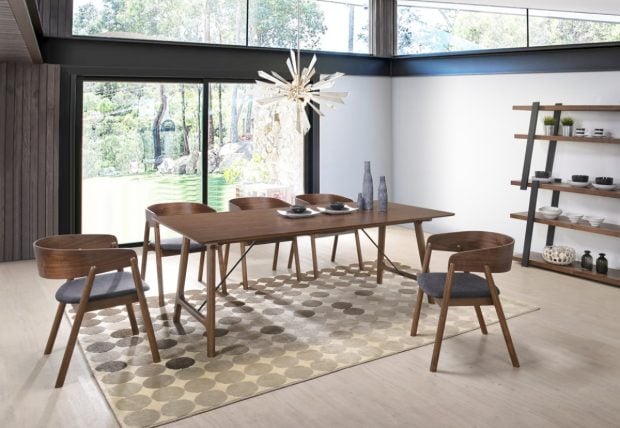 Create Impressive Dining With Modern Walnut Dining Table Sets - Walnut Dining Table Sets, walnut, table