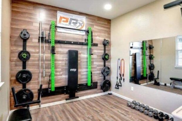 10 Examples of Home Gym Design - wall unit, vintage, rustic, modular, luxury, industrial, home gym, home design, compound, basement