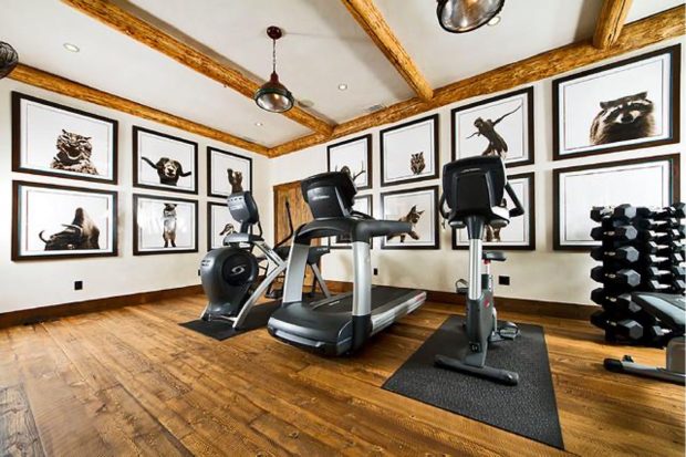 10 Examples of Home Gym Design - wall unit, vintage, rustic, modular, luxury, industrial, home gym, home design, compound, basement