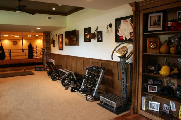 10 Examples of Home Gym Design - wall unit, vintage, rustic, modular, luxury, industrial, home gym, home design, compound, basement