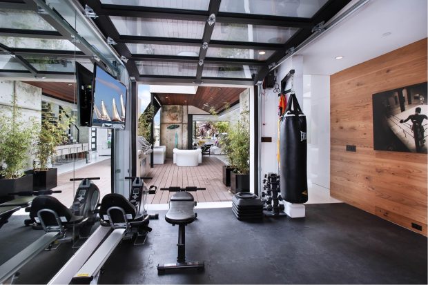 10 Examples of Home Gym Design - wall unit, vintage, rustic, modular, luxury, industrial, home gym, home design, compound, basement