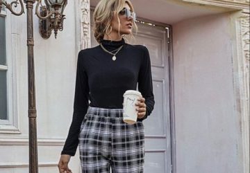 Creating Sophisticated Looks with Checkered Trousers - woman outfit, checkered trousers outfits, checkered trousers