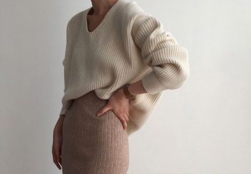 Outfit Ideas for Your Knitted Pencil Skirt - knited pencil skirt outfits, knited pencil skirt