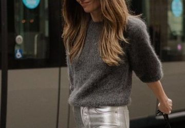 Make a Statement in Metallic Trousers - metallic trousers trend, metallic trousers, fashion trends, fashion