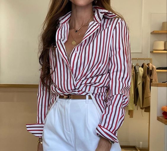 Why the Striped Shirt Deserves a Prime Spot in Your Closet - stripped shirt outfits, stripped shirt, spring shirts