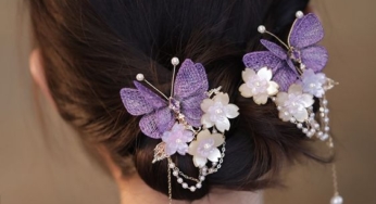 Make a Statement with a Purple Butterfly Hairpin That Stands Out