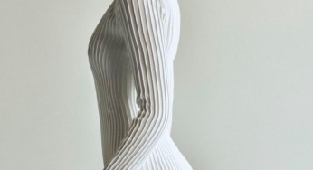Turn Heads with This Stunning Flute Sleeved Taffeta Mini Dress