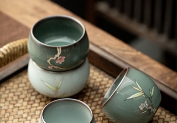 Kombucha Style Ceramic Tea Cups for a Unique Drinking Experience - traditional chinese tea cups, tea cups, kombucha-style tea cups, Kombucha-style ceramic tea cups, ceramic tea cups