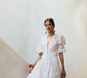 Channel Your Inner Romantic with a White Lace Puff Sleeve Dress - white lace puff sleeve dress, summer dresses, romantic lace dress, lace dresses