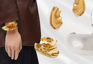 Is Gold Having a Main Character Moment? - sundress, spring dresses, Silhouette, Sheer Fabrics, Sculptural Gold, rings, prints, minimalism, gold, color, Chunky Chains, anklet
